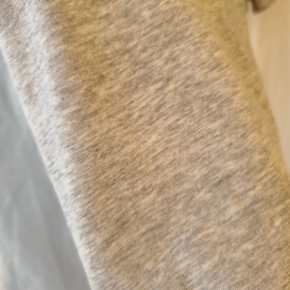 Grey Gathered Ruffle Sleeve Designer Tee - Picture 7 of 8